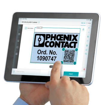 Tablet mit MARKING system App